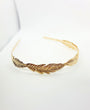 Afrodite leaf gold luxe headband