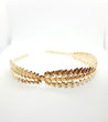 Trois gold luxe leaf headband