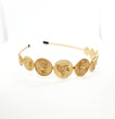 2 face gold luxe headband