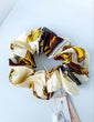 Satin chain scrunchie  (multiple shades)