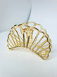 Large Gold Clam Claw 8.5cm