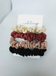 Mini Silk Scrunchies - 4 pack
